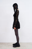 Pumpkin banding string mini skirt