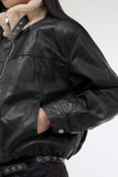 Poure Fur Leather Jacket