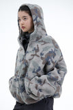 Donald camouflage fleece shearling jacket