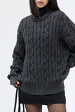 Davin pigment cable sweater