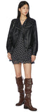 Flan leather jacket