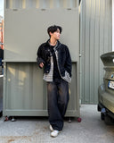 Para Two Tuck Denim Pants