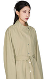 Carson Belted Long Trench Coat