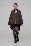 Drape Leopard Jacket