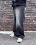 pore washed black jeans