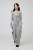 Lucrin Shirring T-Shirt