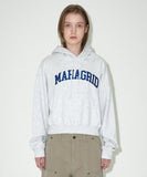 VARSITY LOGO CROP HOODIE