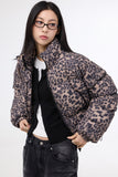 Carson leopard padded jacket