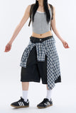 Beat over nerd check shirt