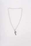 two feather necklace