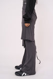 Flow skirt layered bootcut pants