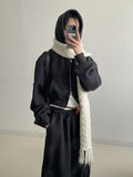 Miyu Fleece Crop Hood Zip-up