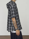 Shearling Check Hood Shirt