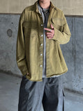 Mustard Dying Solid Over Shirt
