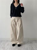741 Cotton Balloon Wide Pants