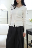 Pia unbalance knit top