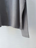 Two-way High-neck Zip-up Knit