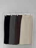 Wear Wool High Waist Long Skirt