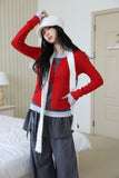 Rocky bay punching cardigan