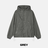 Hollow Multi-Zip hooded Zip-Up