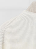 [Premium] Whole Garment  Half-Turtleneck Ribbed Knit