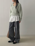 Pastel Haji V-neck Loose Fit Knit