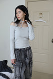 Bell strap shoulder tee