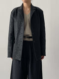 Della Leather Single Loose Fit Jacket