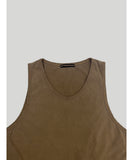 Pigment Over Slit Sleeveless