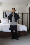 Leather Overfit Buckle Sweatshirt