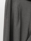 [Premium] High-Waist Pintuck Wide Pants