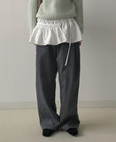 Double Frill Layered Wrap Skirt