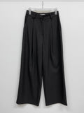Hira Striped Wool Wide Slacks