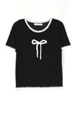 Ribbon Color Matching Round Knit