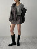 Seller Suede Mini Skirt