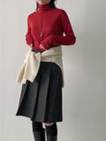 [Inner Brush] Pintuck Daily Neck Polar T-shirt