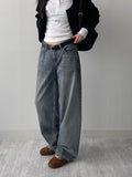 105 Low Wide Denim Pants
