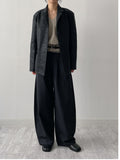 Della Leather Single Loose Fit Jacket