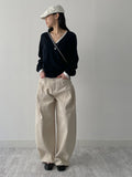 741 Cotton Balloon Wide Pants