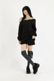 Down snap off-shoulder top
