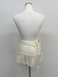 Frill Layered Wrap Skirt