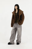 Grayish washed denim jeans