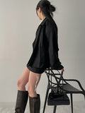 Seller Suede Overfit Trench Jacket