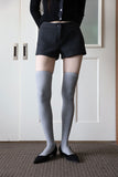 Ban high over ribbed knee socks