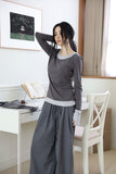 Double layered round tee
