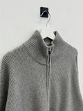 Cashlike full knit zip-up