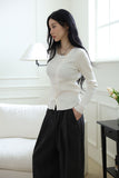 Pia unbalance knit top