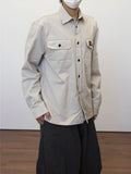 Patch Work Shirt Jacket