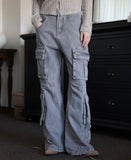 Washed Pocket Denim Pants