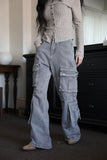 Washed Pocket Denim Pants
